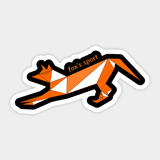 red fox Sticker